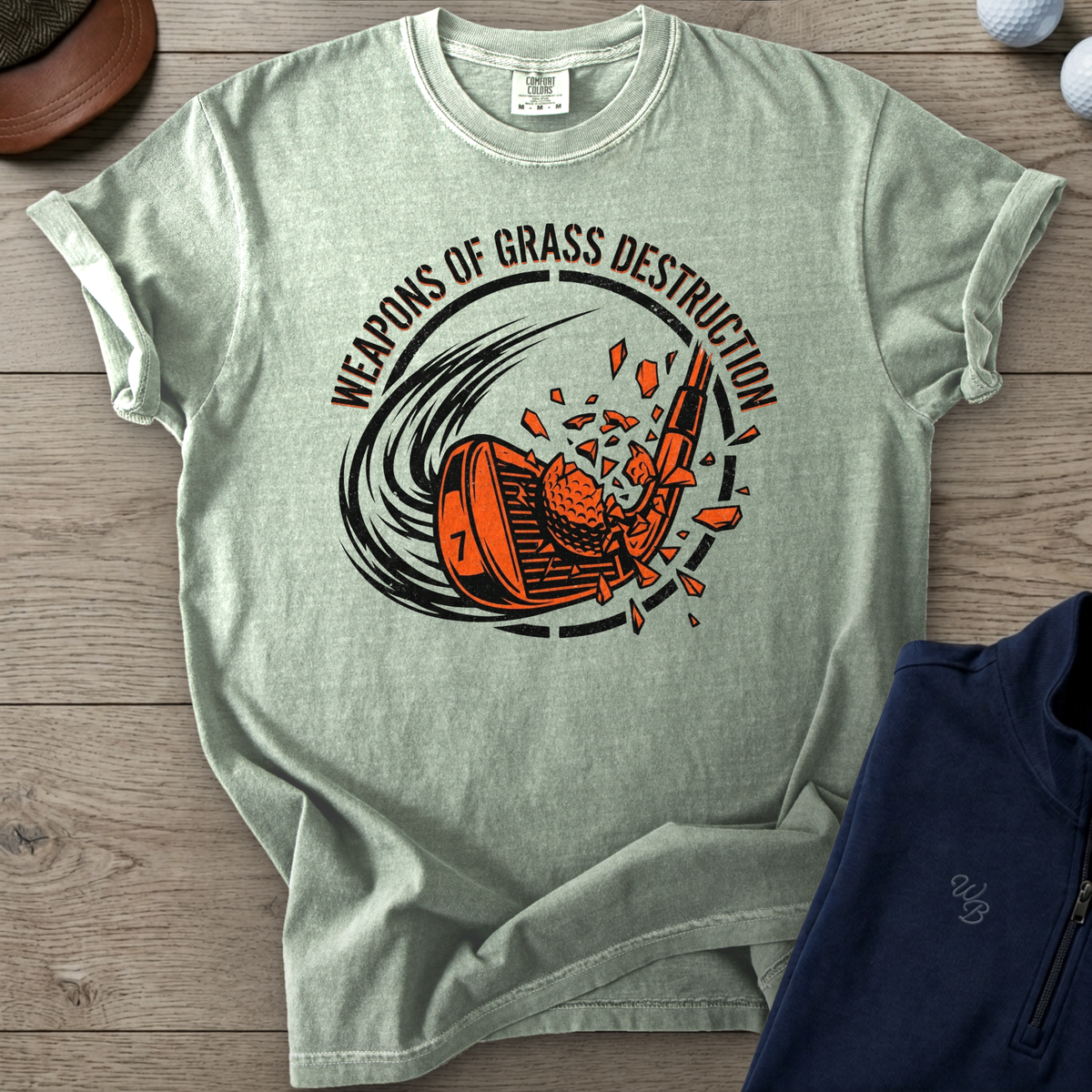 Grass Destruction Heavyweight Tee — Bay t-shirt