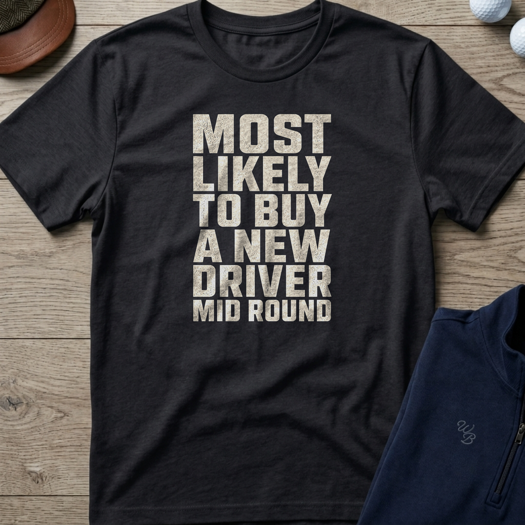 Buy A New Driver — Black t-shirt