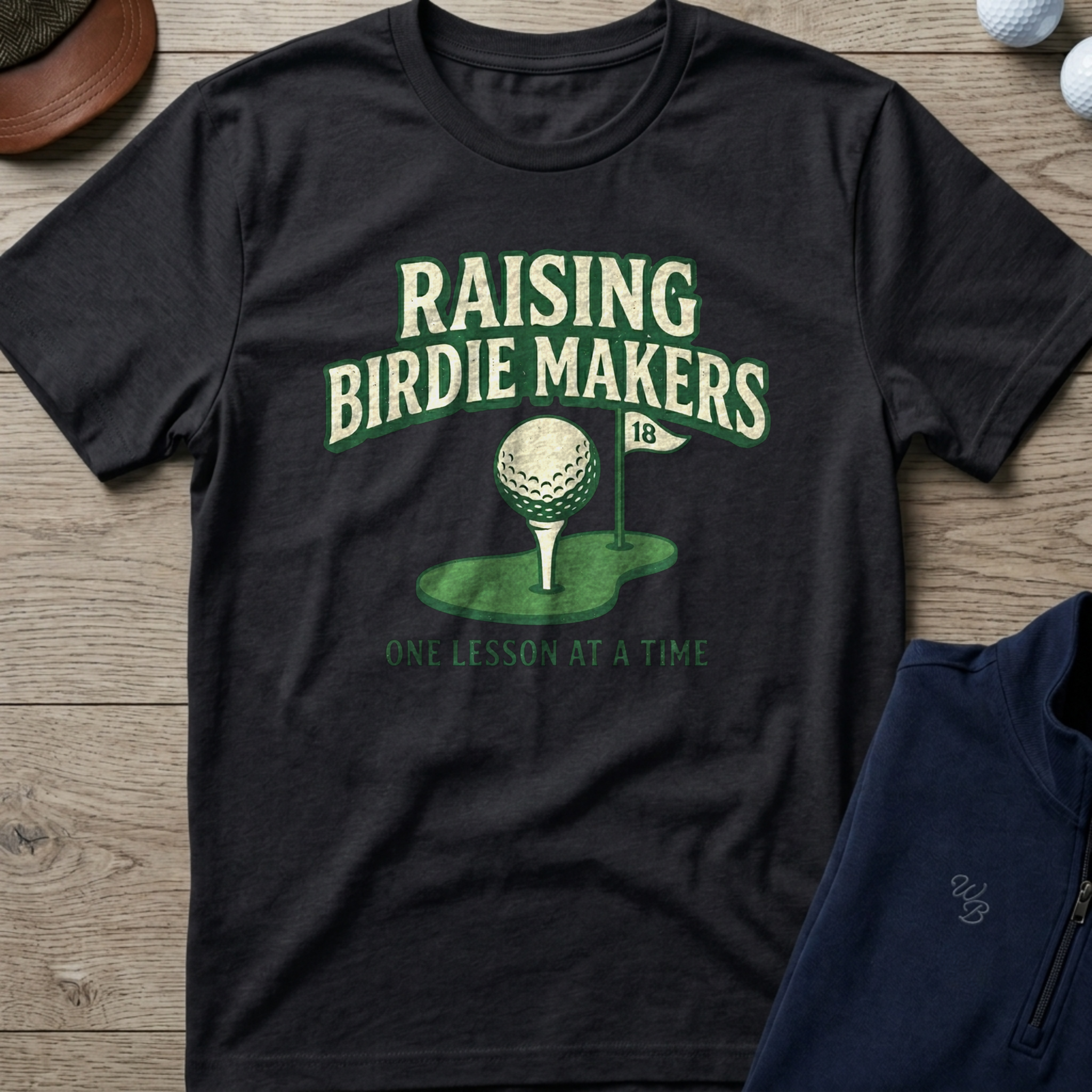 Raising Birdie Makers — Black t-shirt
