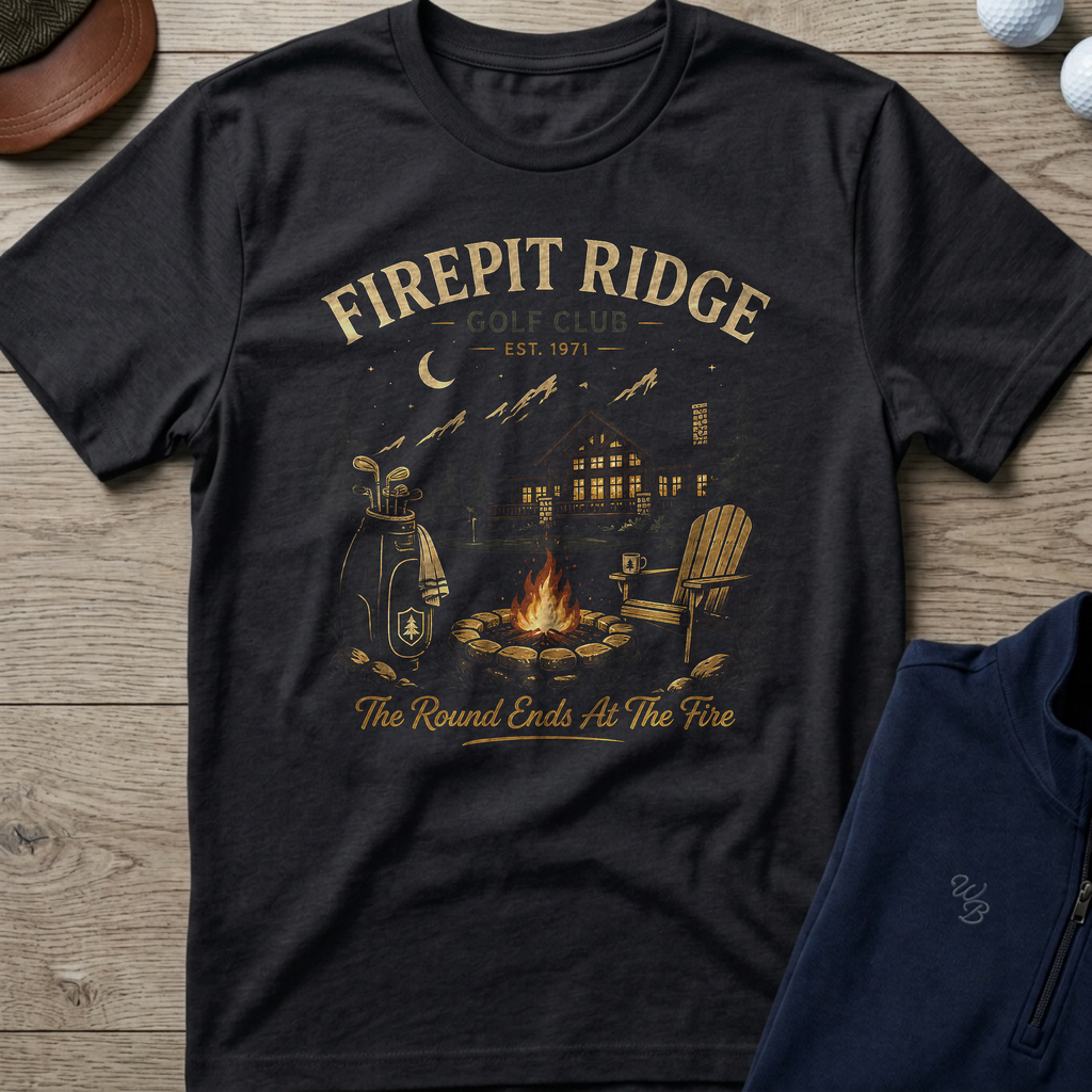 Firepit Ridge — Black t-shirt