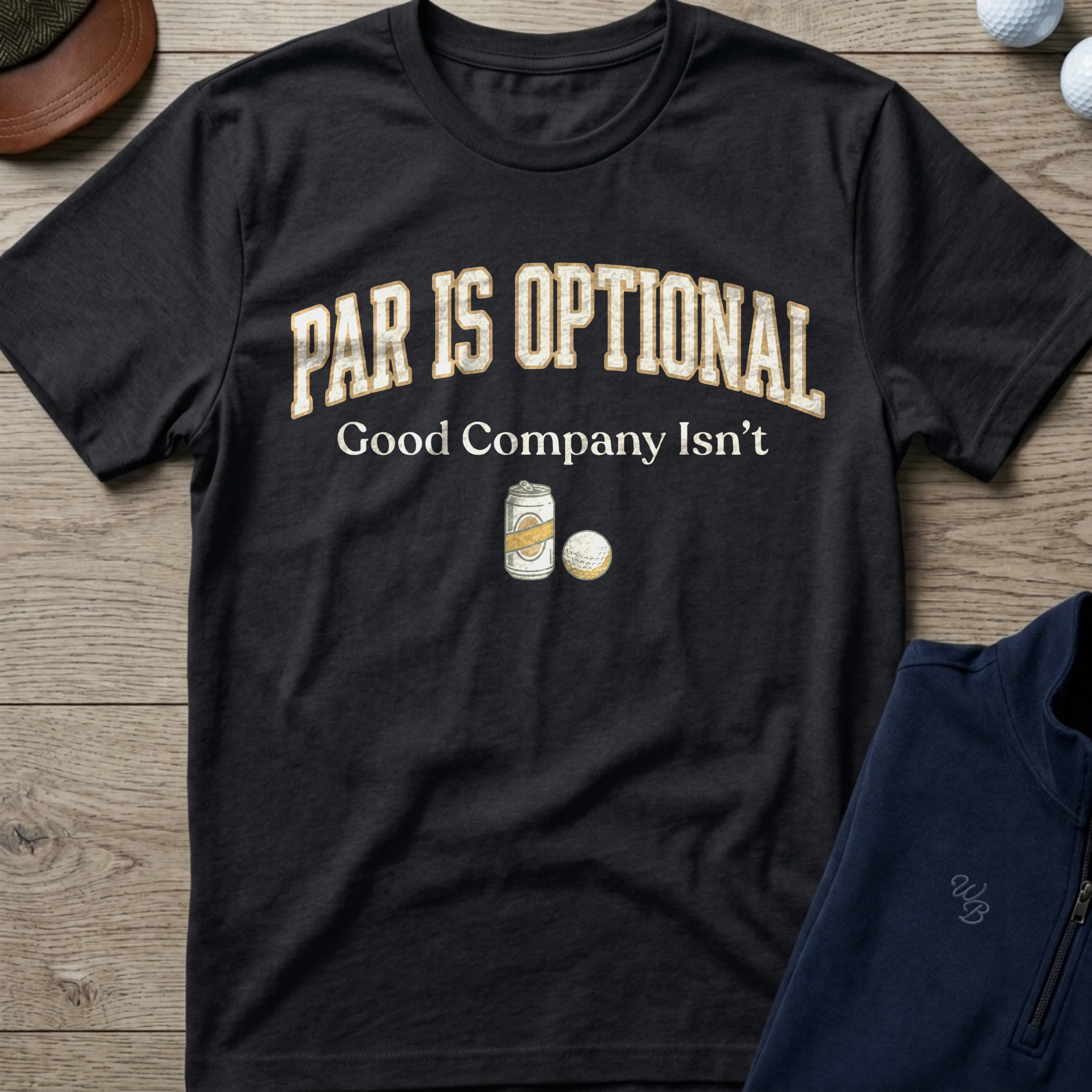 Par Is Optional — Black t-shirt