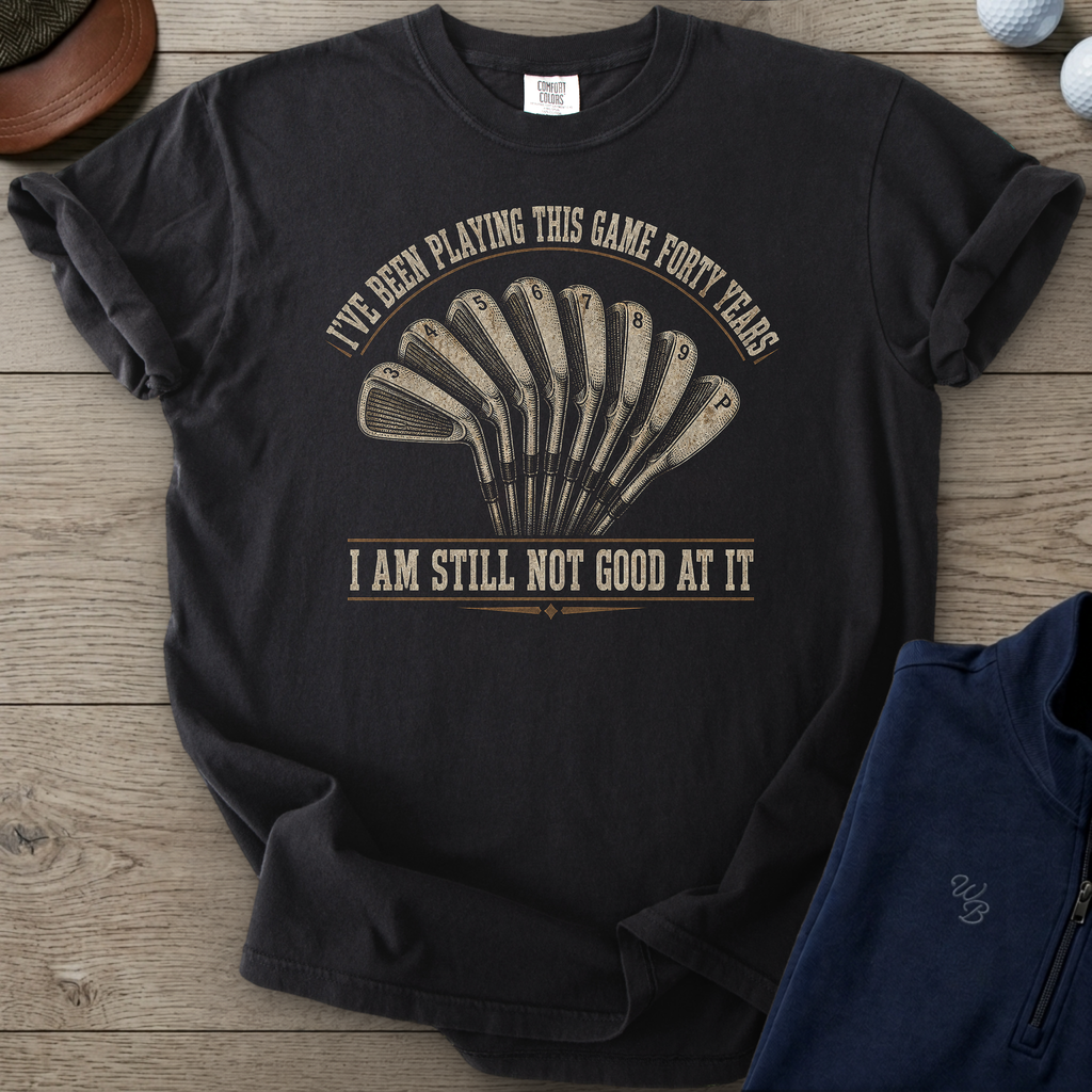 Forty Years Heavyweight Tee — Black t-shirt