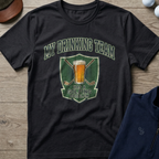 Drinking Team Graphic — Black t-shirt