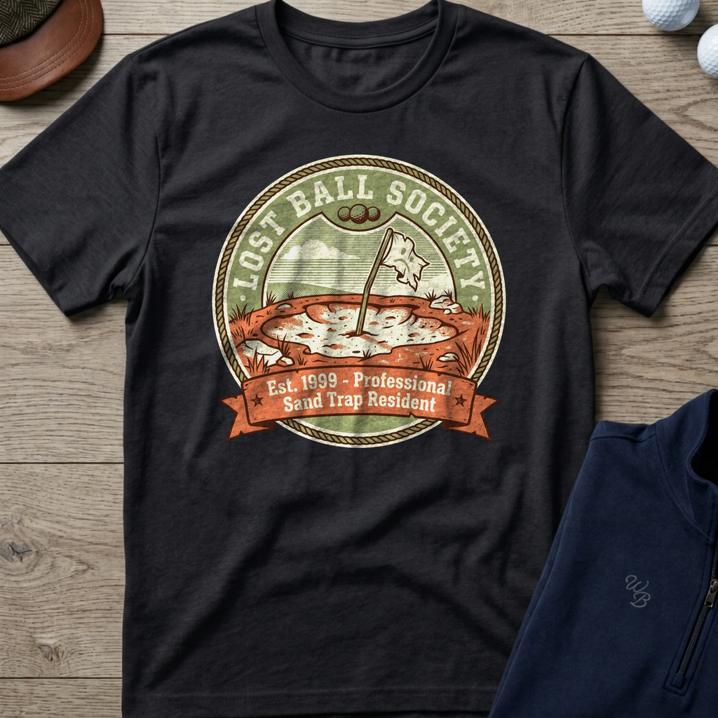 Lost Ball Society — Black t-shirt