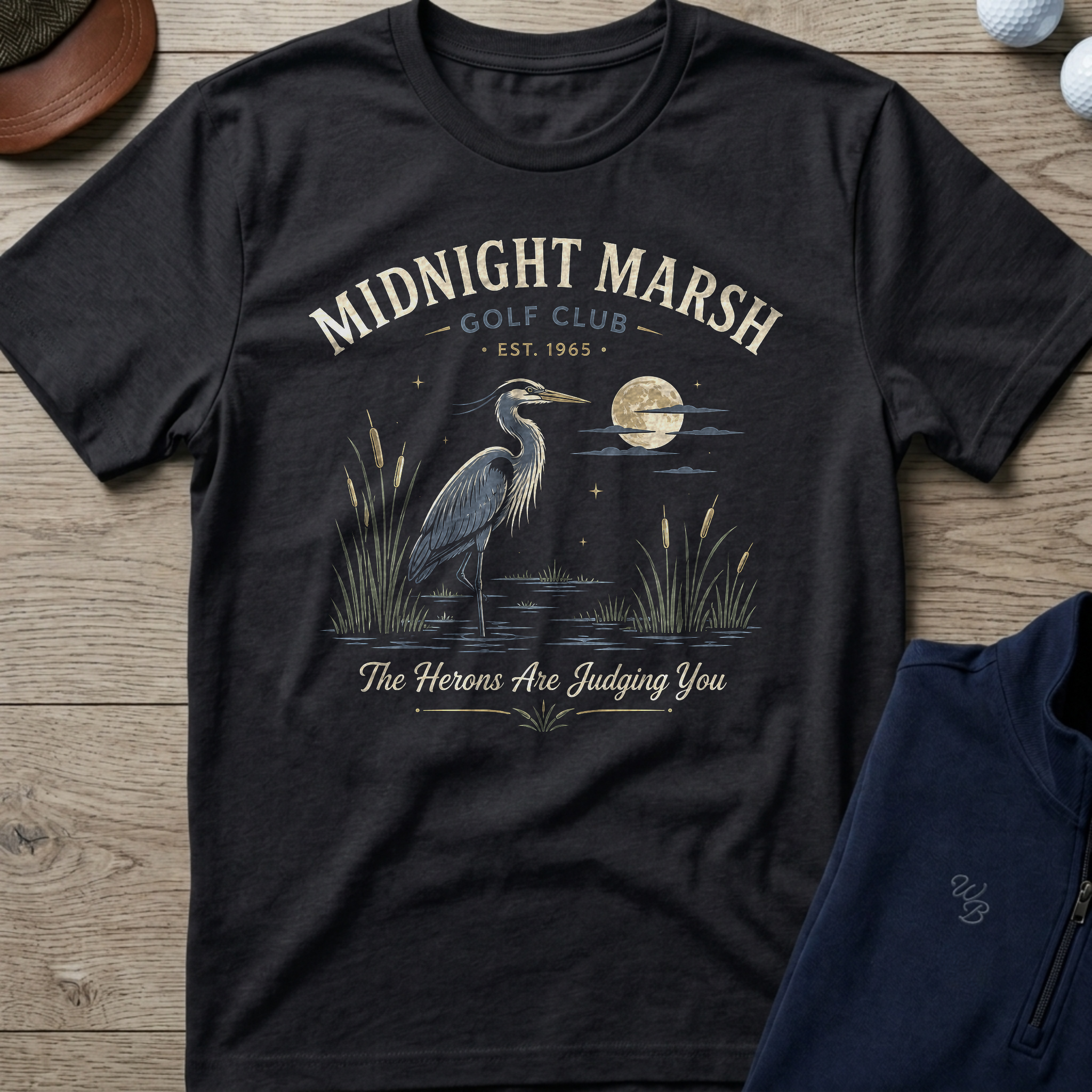 Midnight Marsh — Black t-shirt