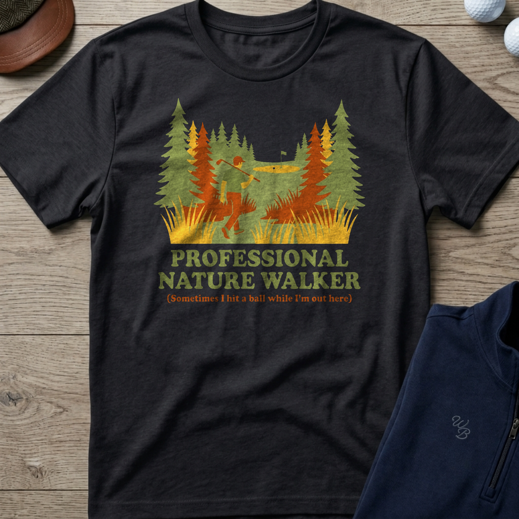 Nature Walker — Black t-shirt