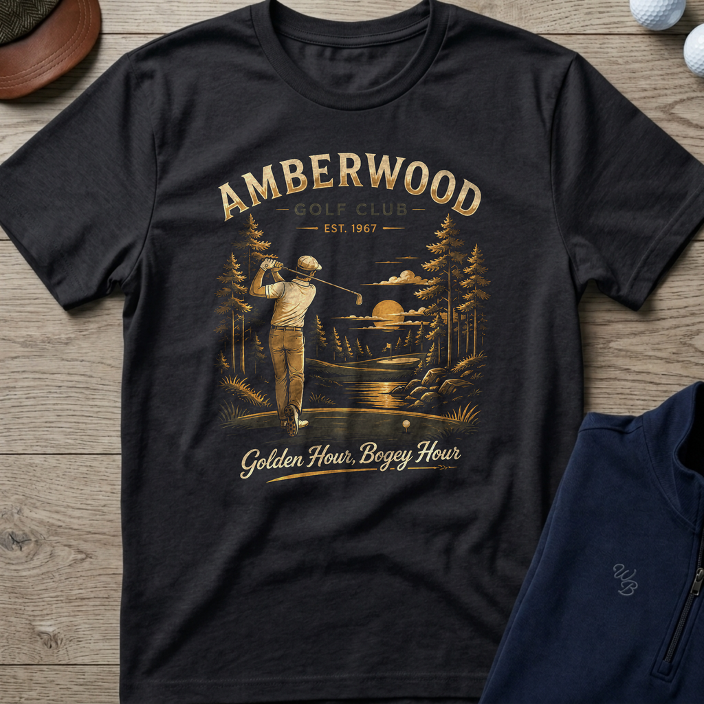 Amberwood — Black t-shirt