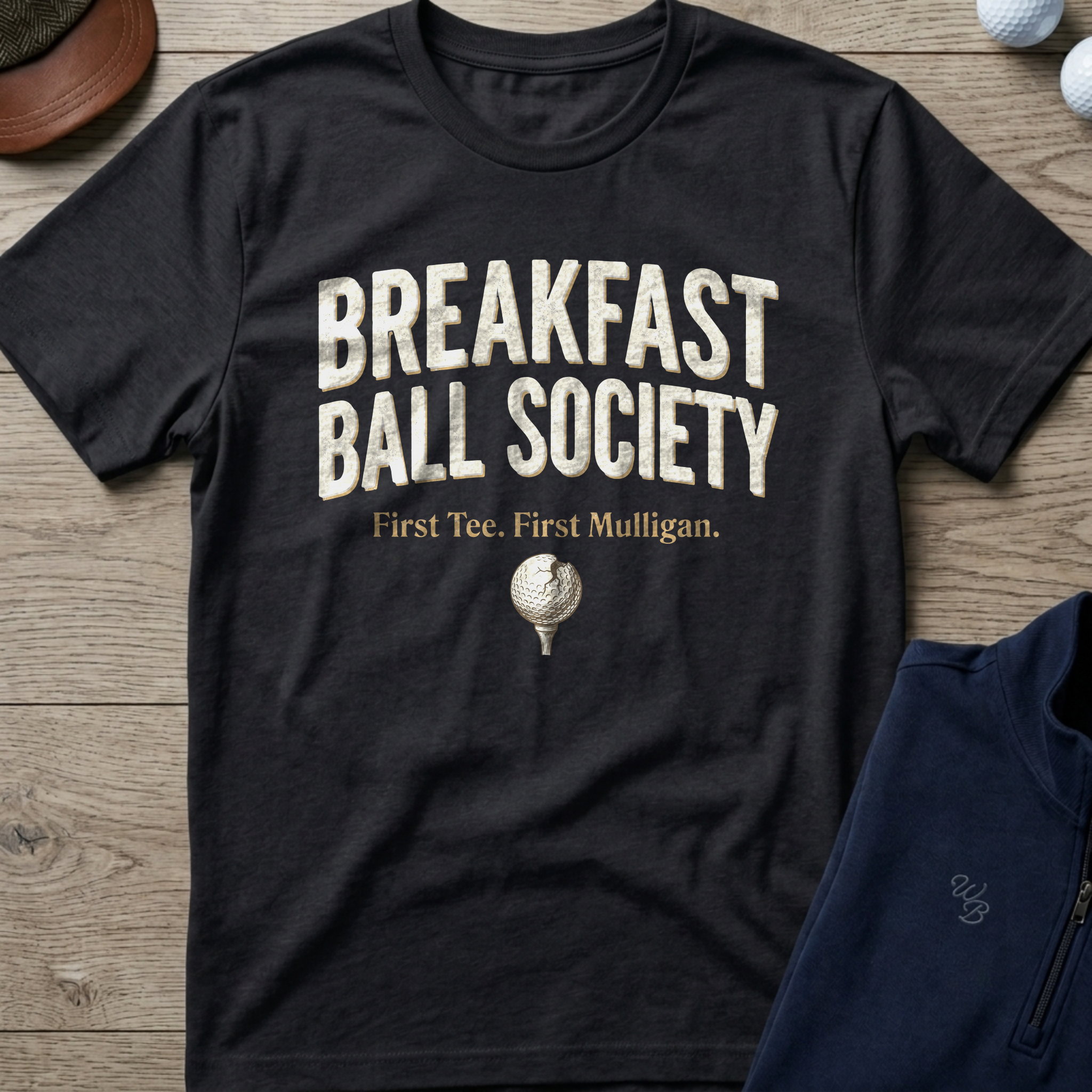 Breakfast Ball Society — Black t-shirt