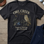 Owl Creek — Black t-shirt
