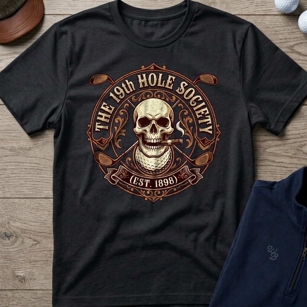 19th Hole Society — Black t-shirt