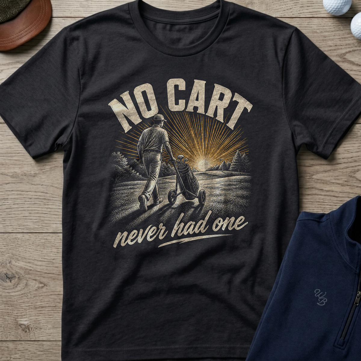 No Cart — Black t-shirt