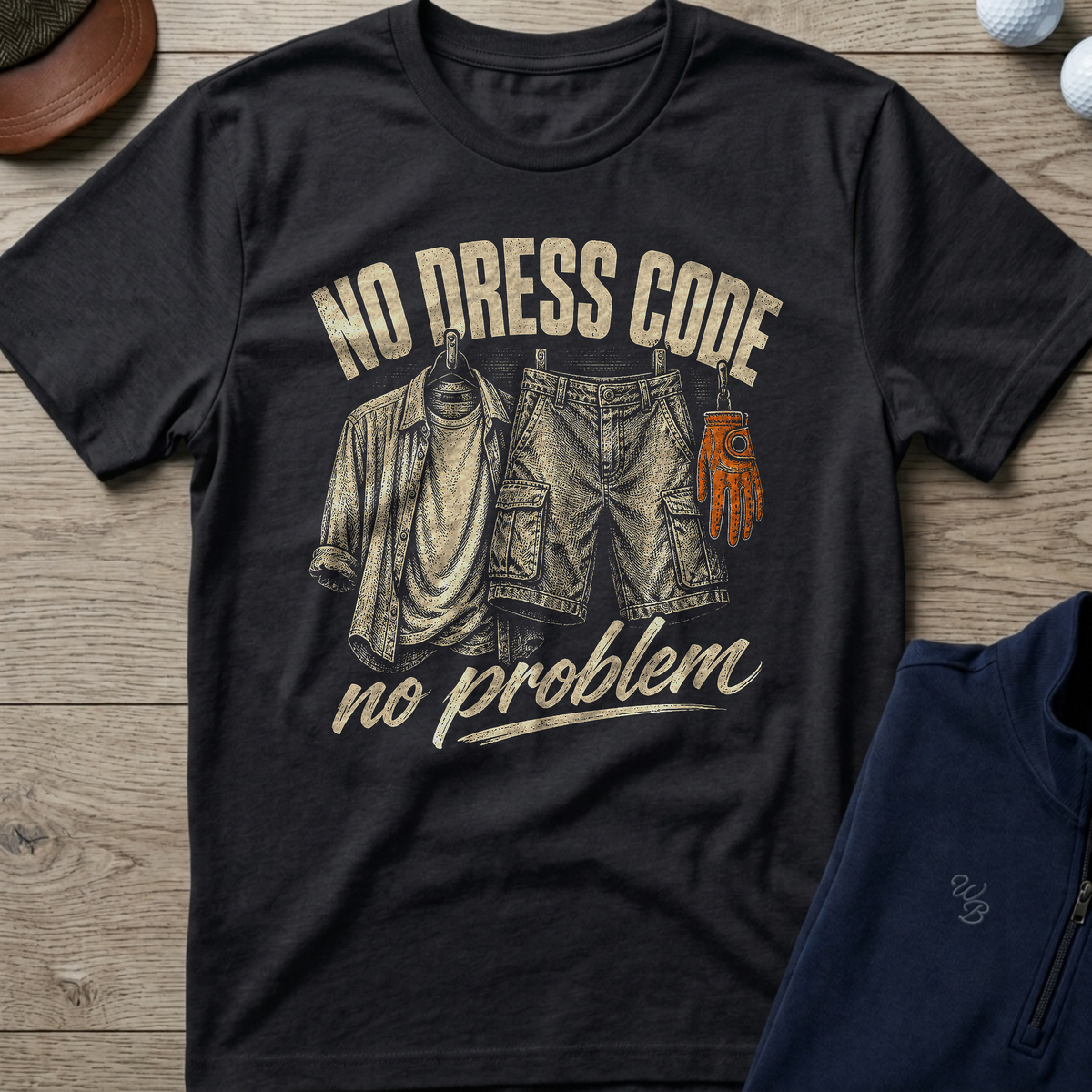No Dress Code — Black t-shirt