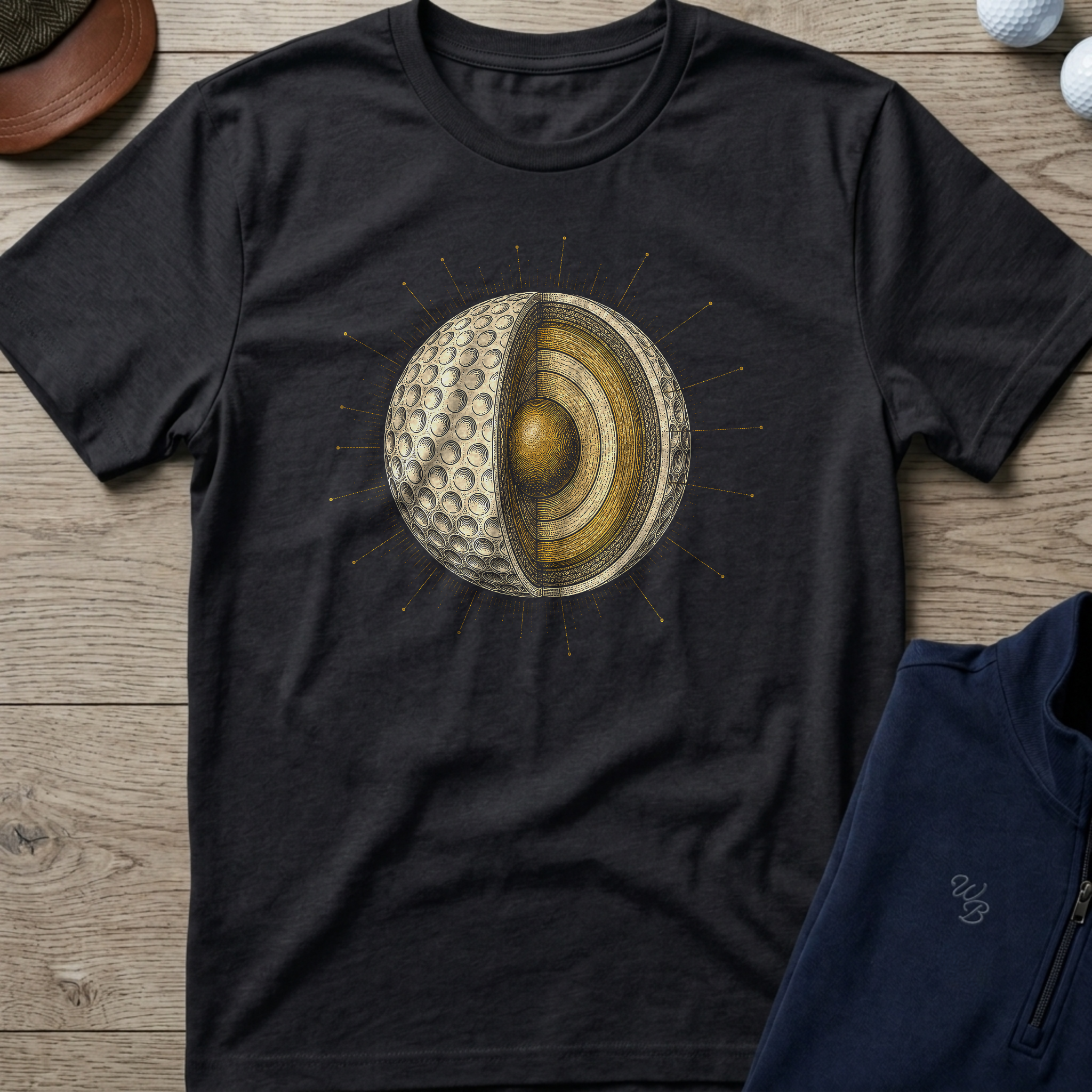 Core Sample — Black t-shirt