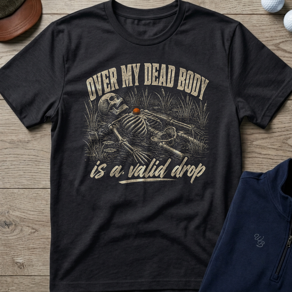 Over My Dead Body — Black t-shirt