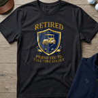 Retired: Promoted To Golfer — Black t-shirt