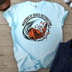 Grass Destruction Heavyweight Tee — Chambray t-shirt