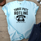 Three Putt Hotline Heavyweight Tee — Chambray t-shirt