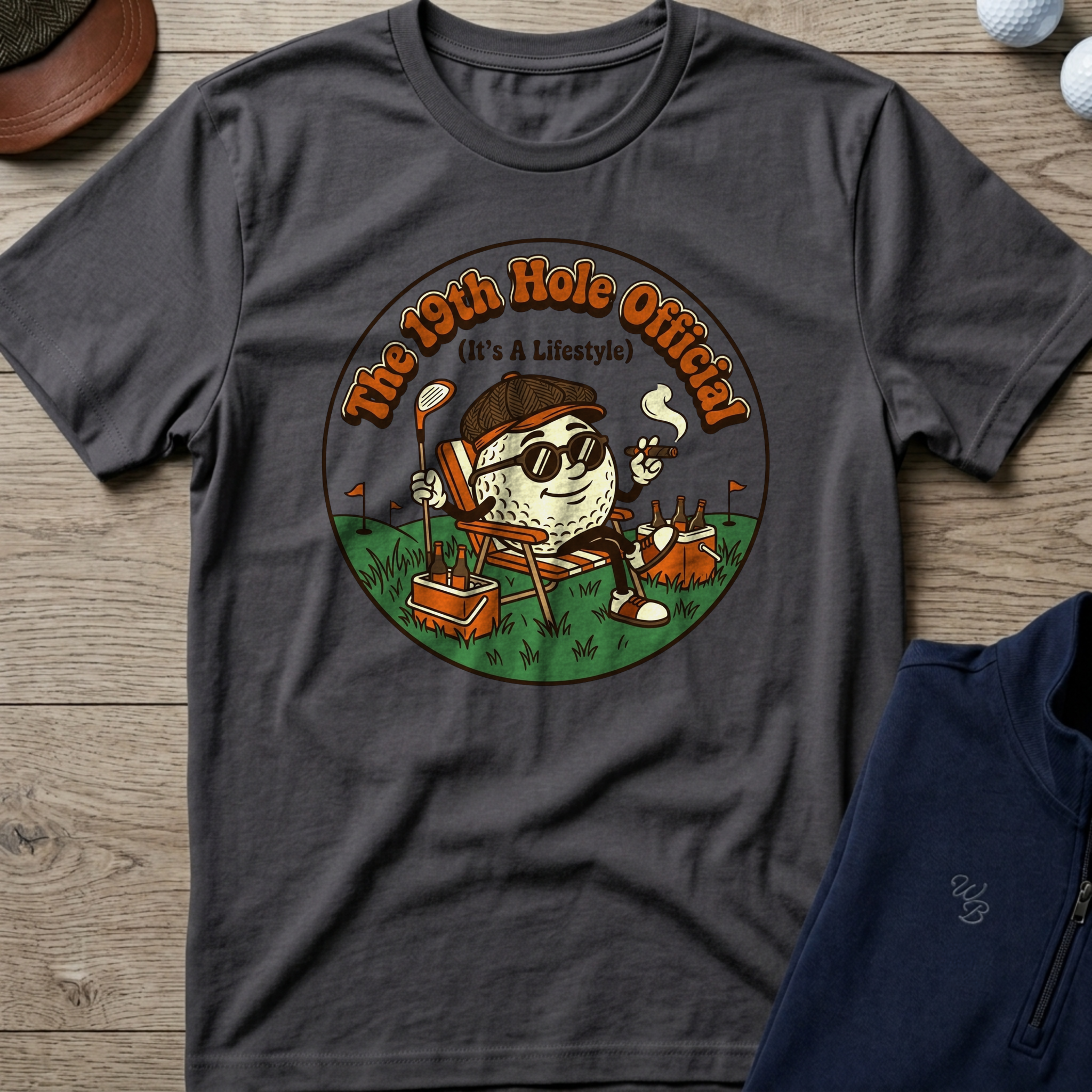 19th Hole Lifestyle — Charcoal t-shirt
