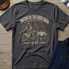 Waiting On The Group Ahead — Charcoal t-shirt