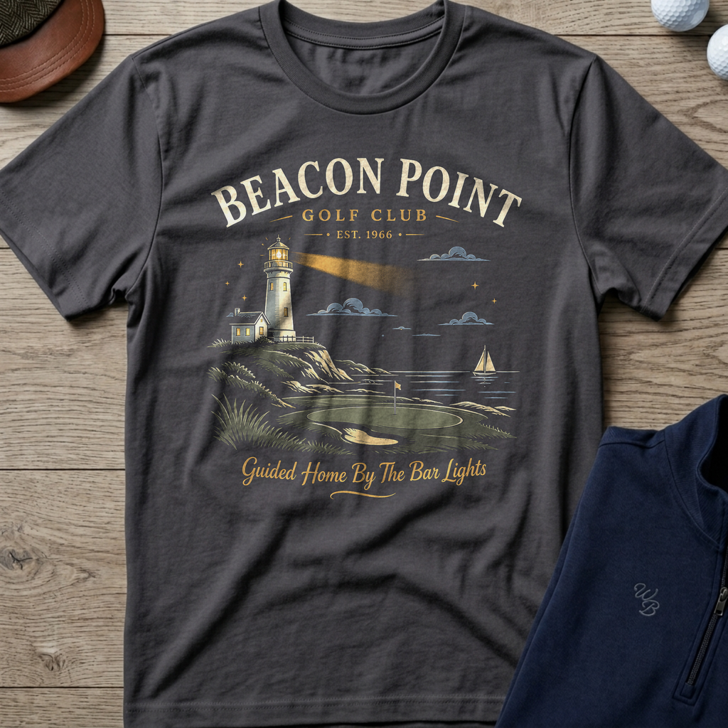 Beacon Point — Charcoal t-shirt