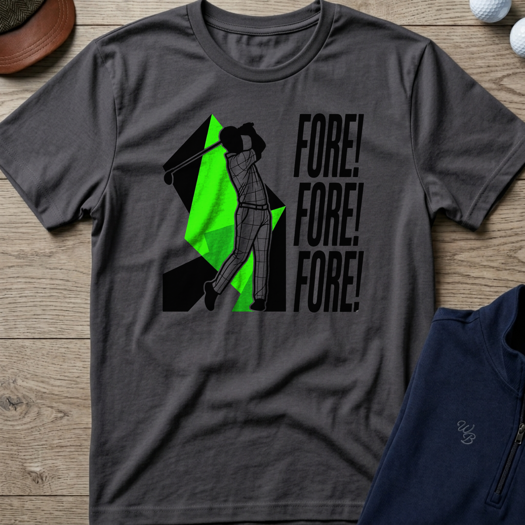 Fore! — Charcoal t-shirt