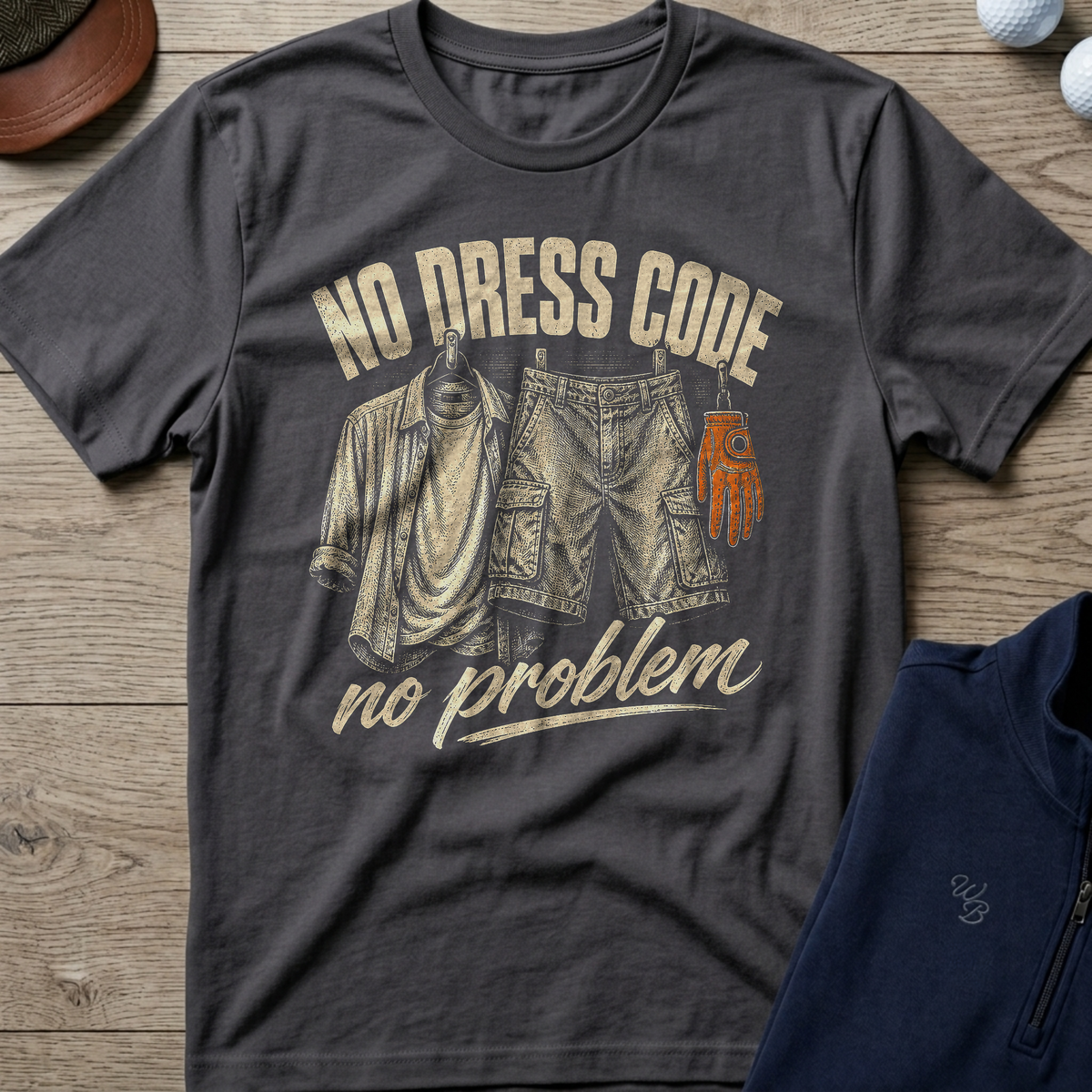 No Dress Code — Charcoal t-shirt