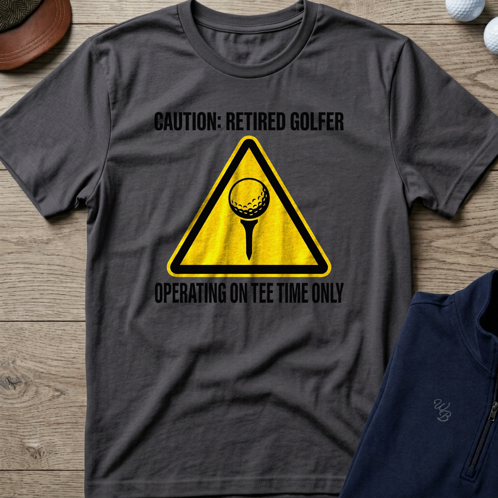 Operating On Tee Time Only — Charcoal t-shirt