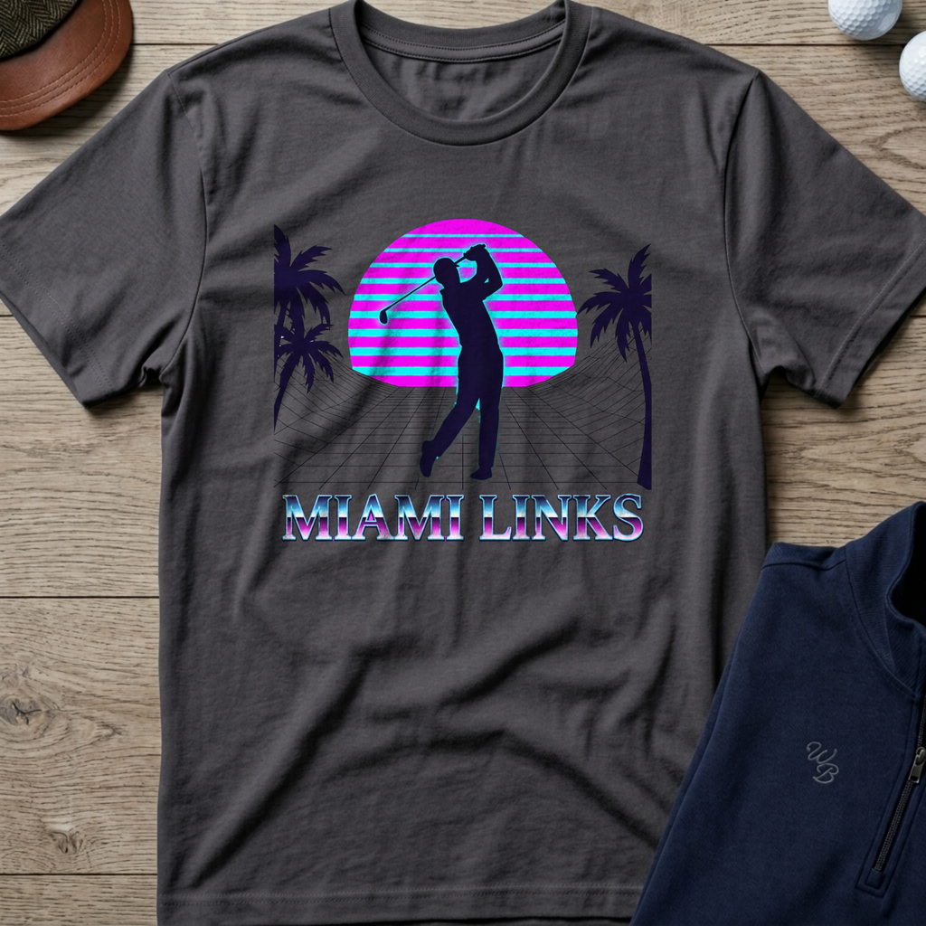 Miami Links — Charcoal t-shirt
