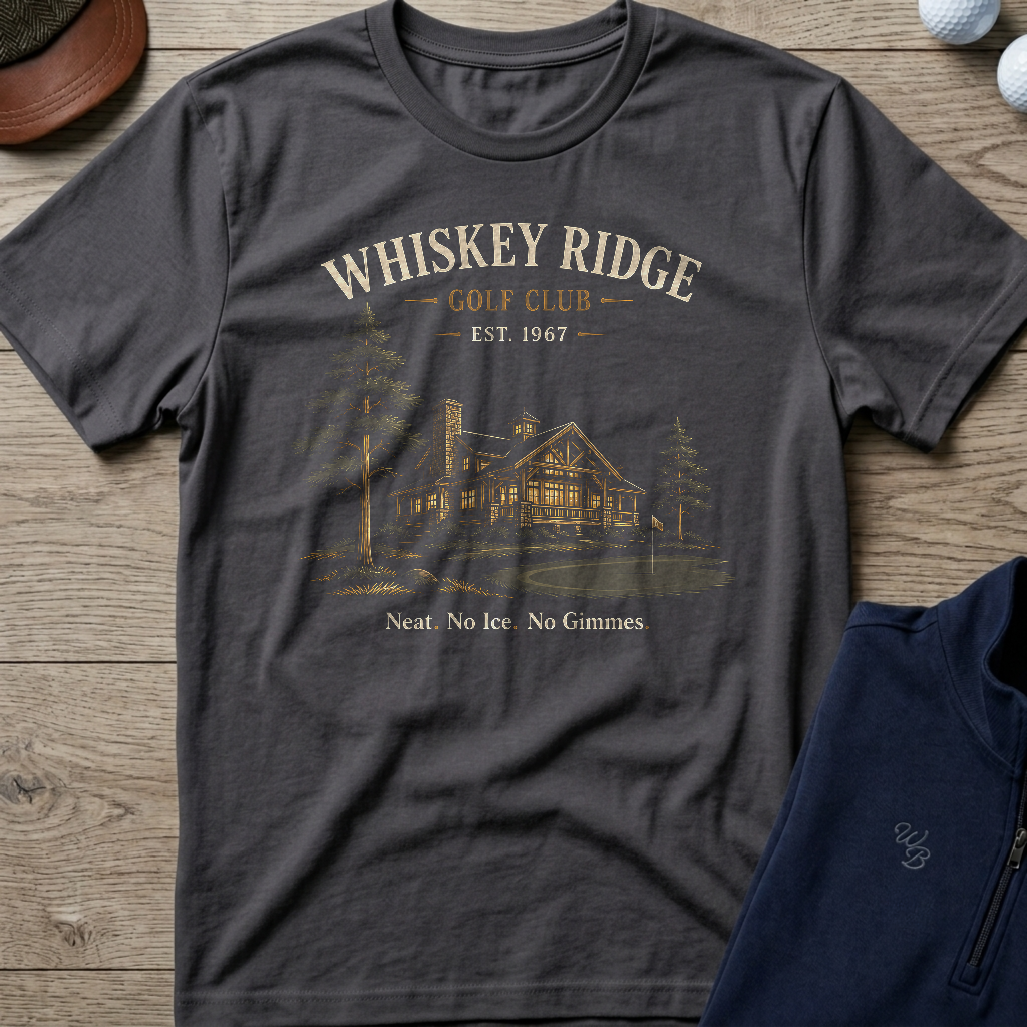 Whiskey Ridge — Charcoal t-shirt