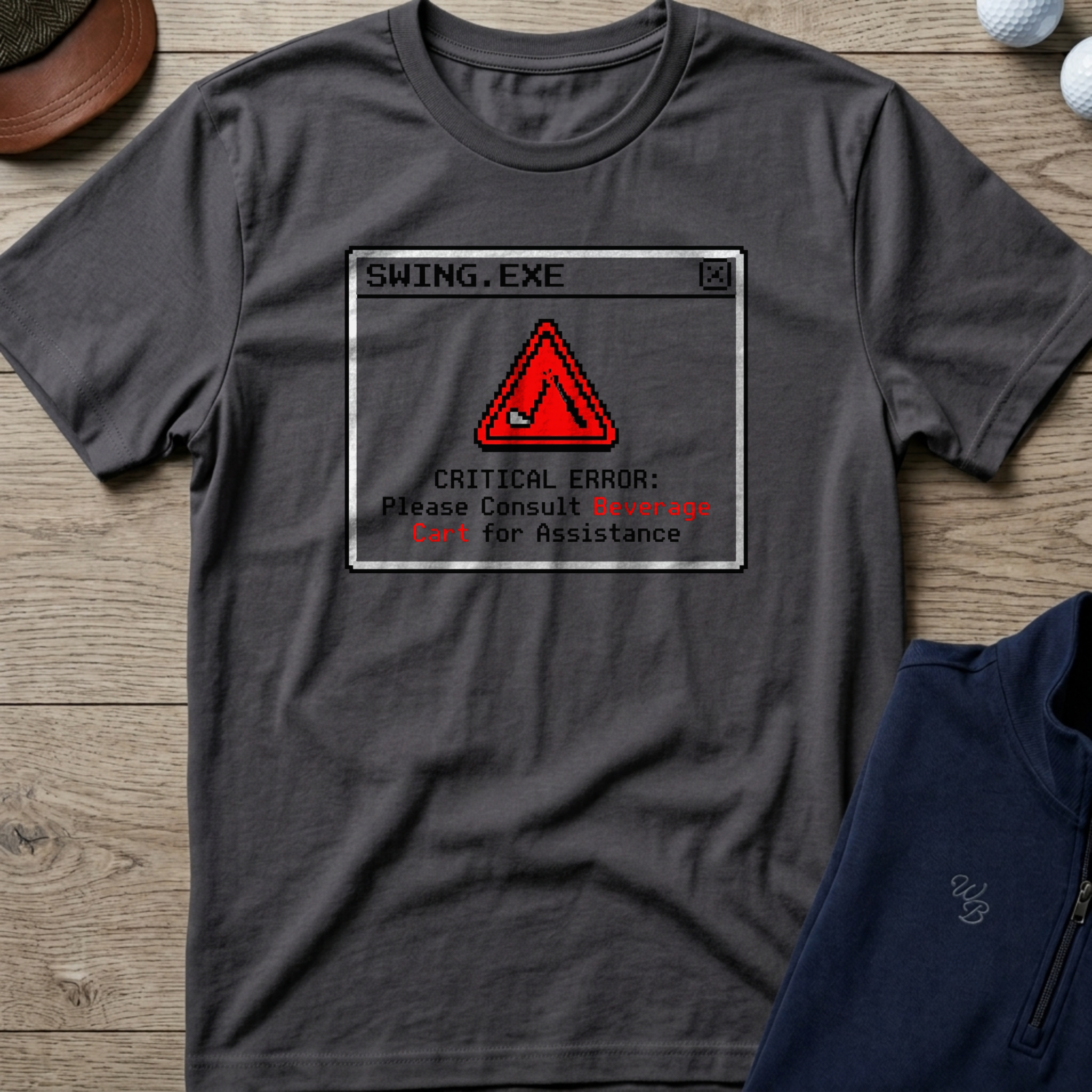 Consult Beverage Cart — Charcoal t-shirt