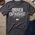Driver Enthusiast — Charcoal t-shirt