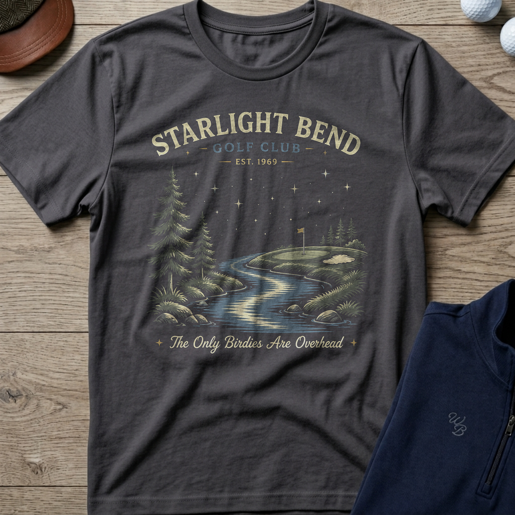 Starlight Bend — Charcoal t-shirt