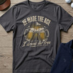 He Made The Ace — Charcoal t-shirt