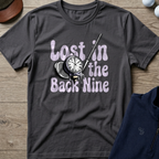 Lost In The Back Nine — Charcoal t-shirt