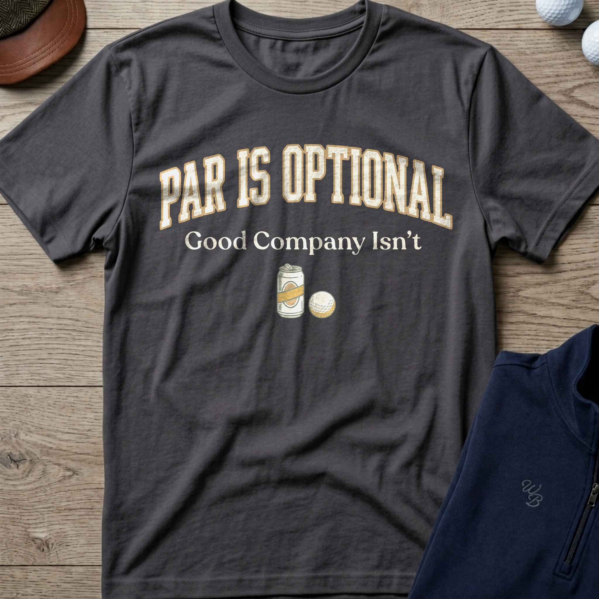 Par Is Optional — Charcoal t-shirt