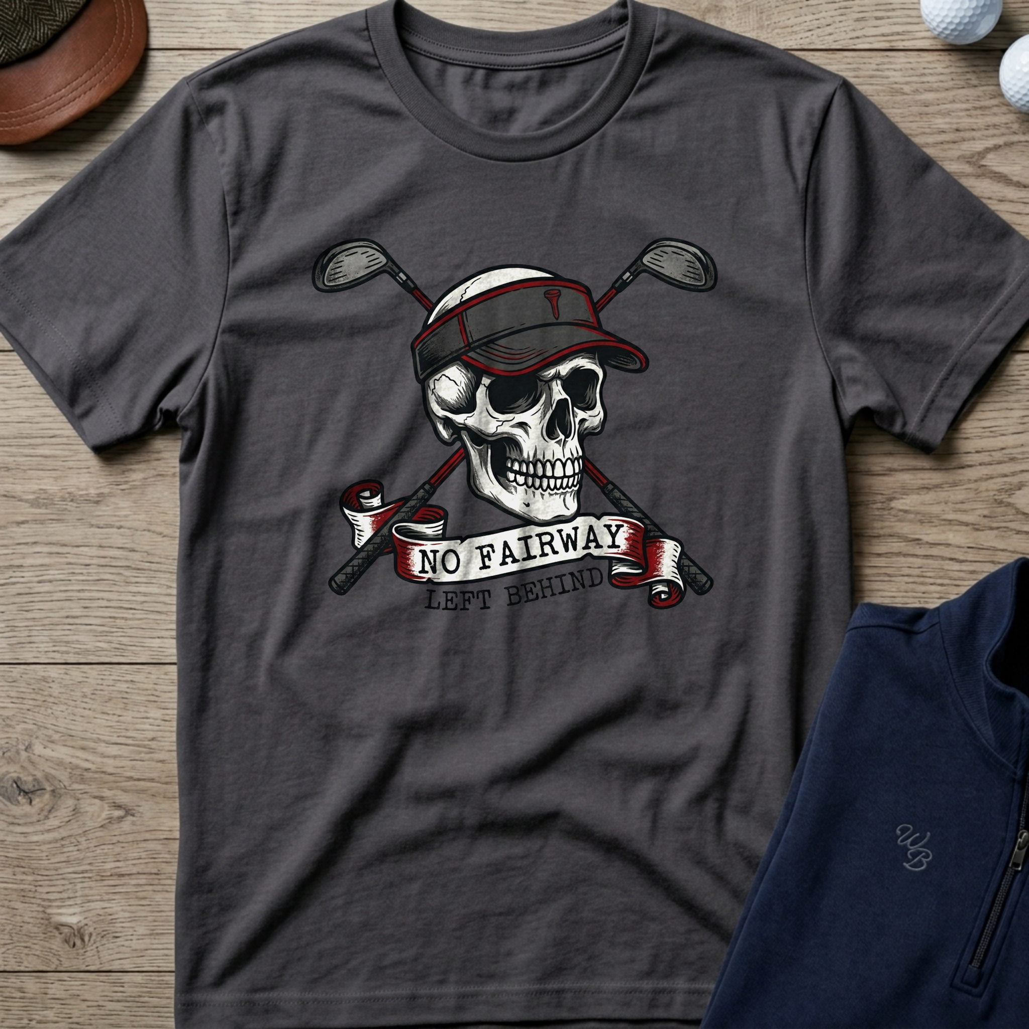 No Fairway Left Behind — Charcoal t-shirt