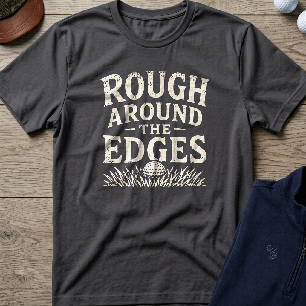Rough Around The Edges — Charcoal t-shirt