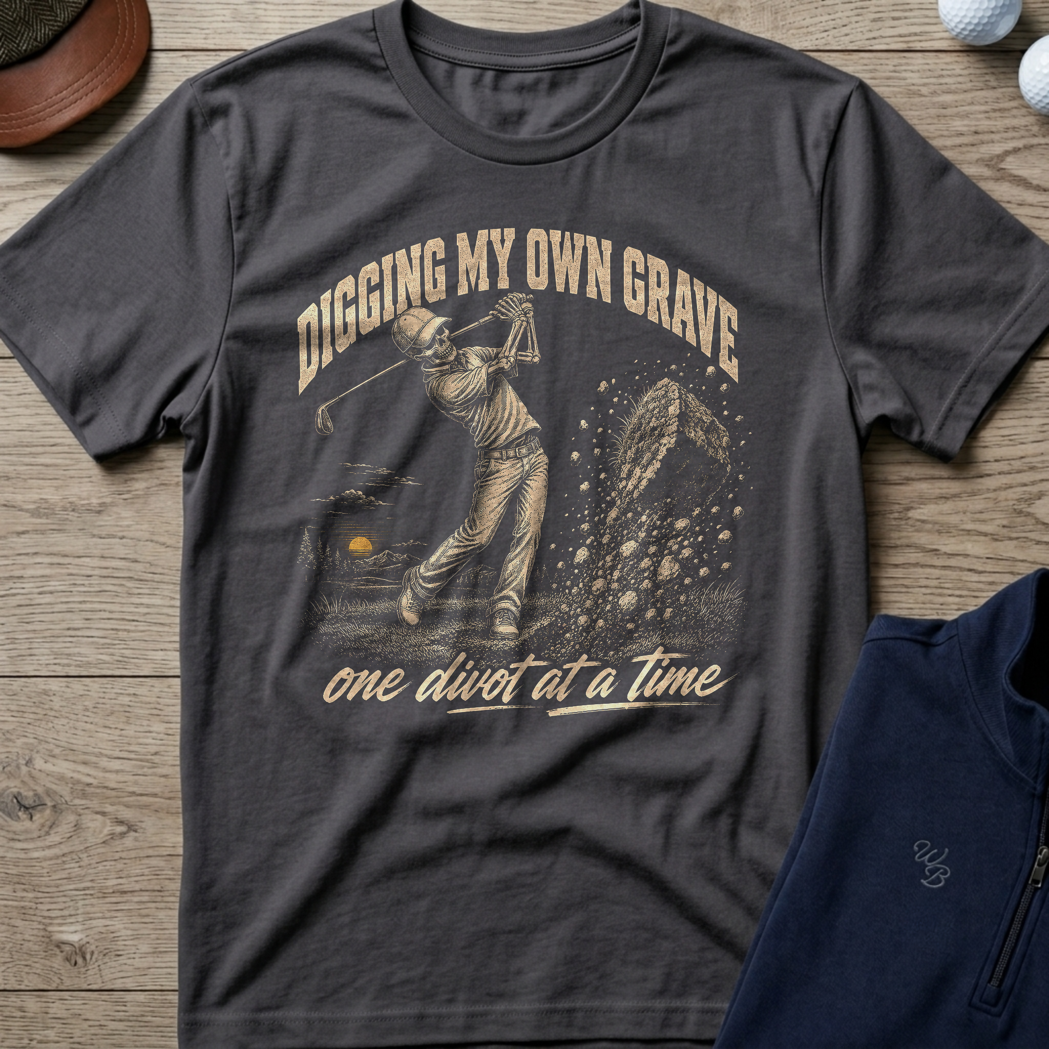 Digging My Own Grave — Charcoal t-shirt