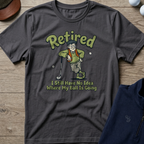 No Idea Where My Ball Is Going — Charcoal t-shirt