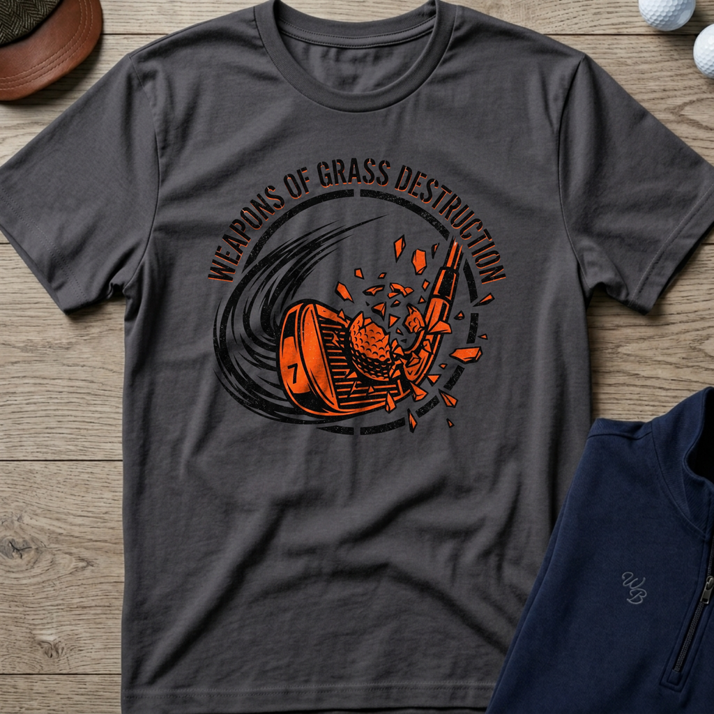 Grass Destruction — Charcoal t-shirt