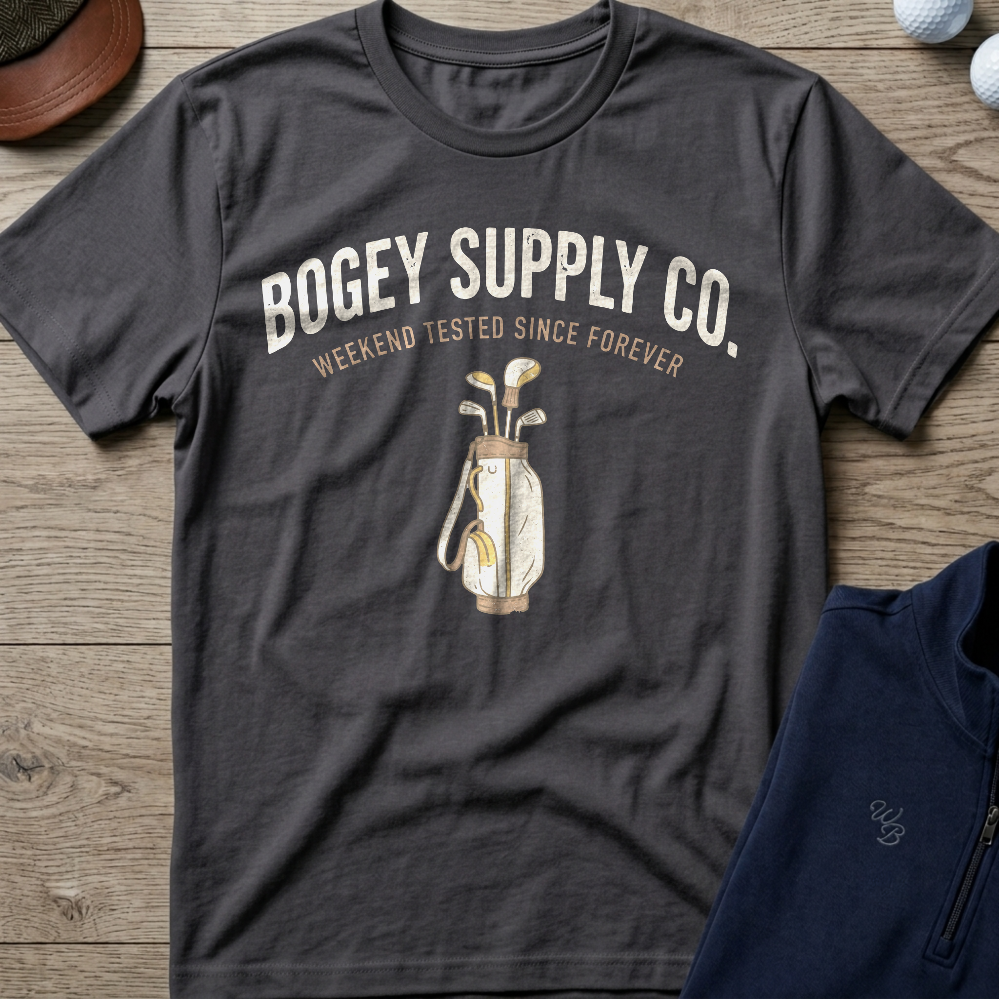 Bogey Supply Co. — Charcoal t-shirt