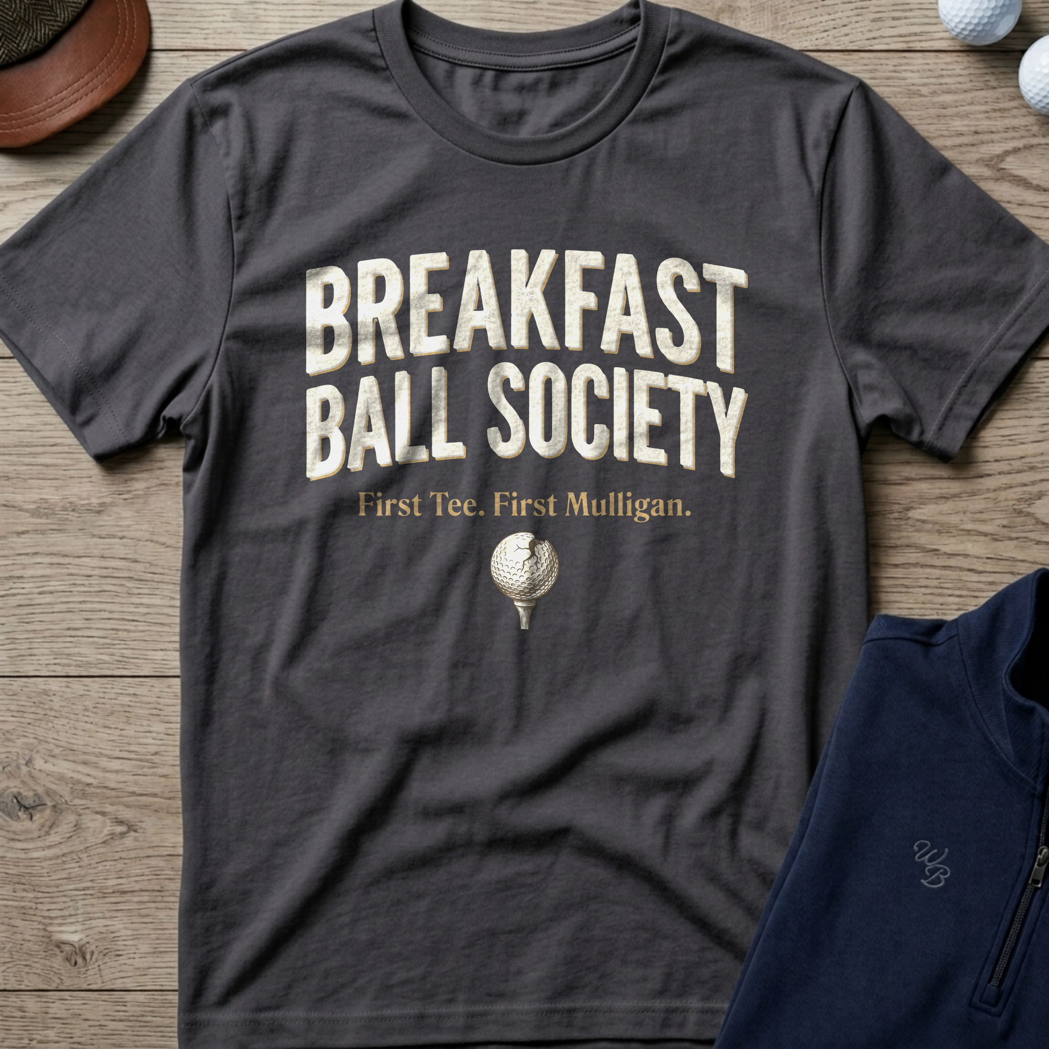 Breakfast Ball Society — Charcoal t-shirt