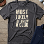 Throw A Club — Charcoal t-shirt