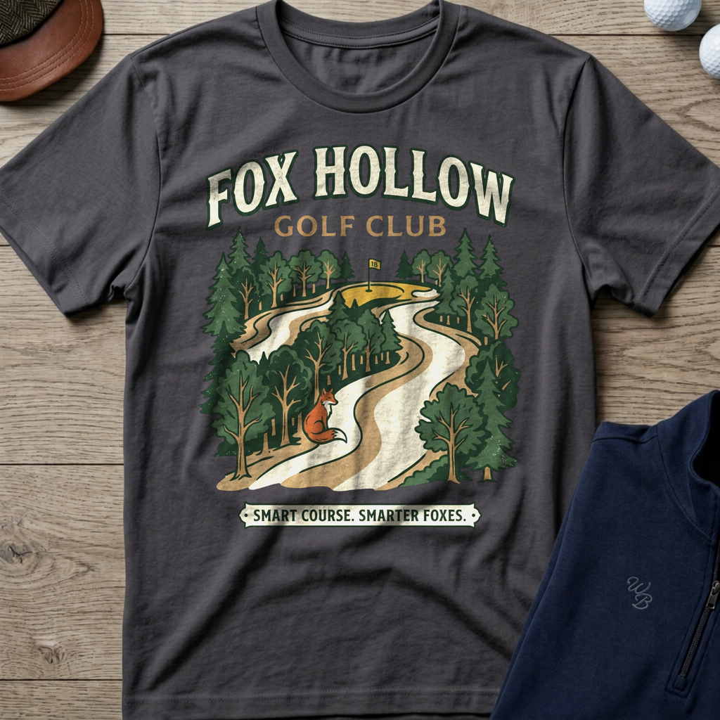 Fox Hollow — Charcoal t-shirt