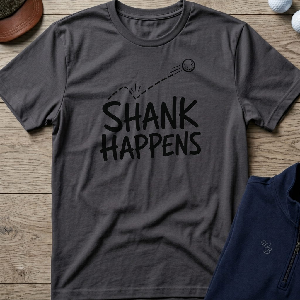Shank Happens — Charcoal t-shirt