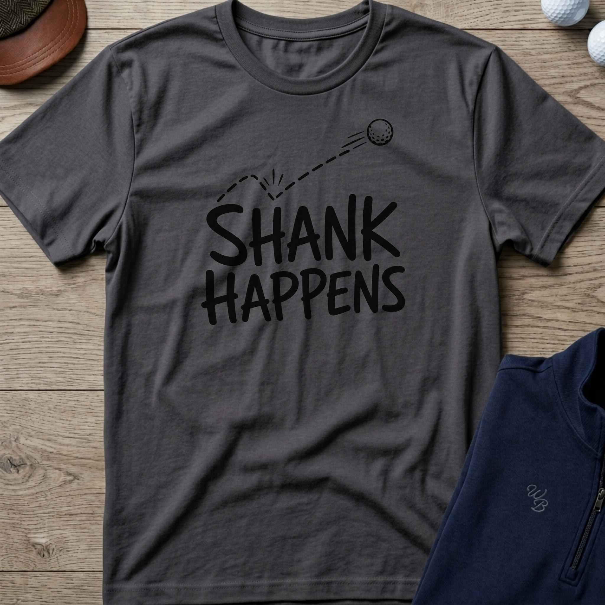 Shank Happens — Charcoal t-shirt
