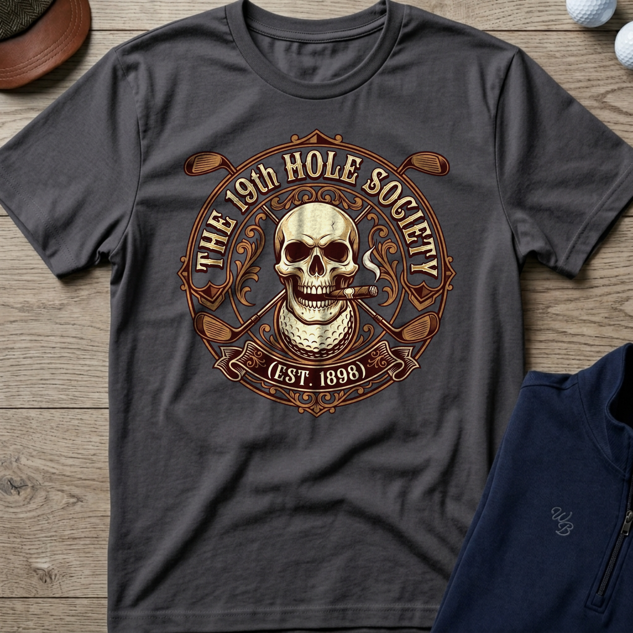 19th Hole Society — Charcoal t-shirt