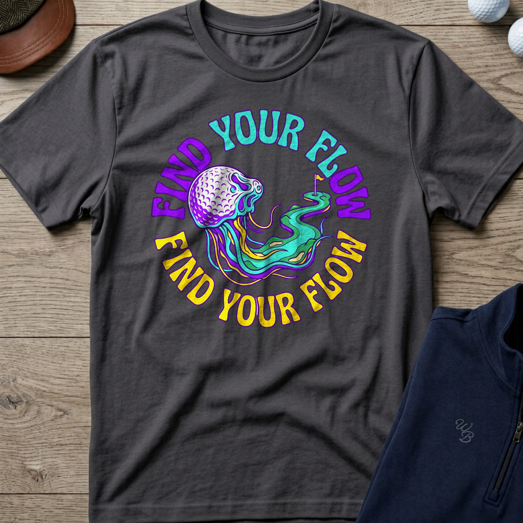 Find Your Flow — Charcoal t-shirt