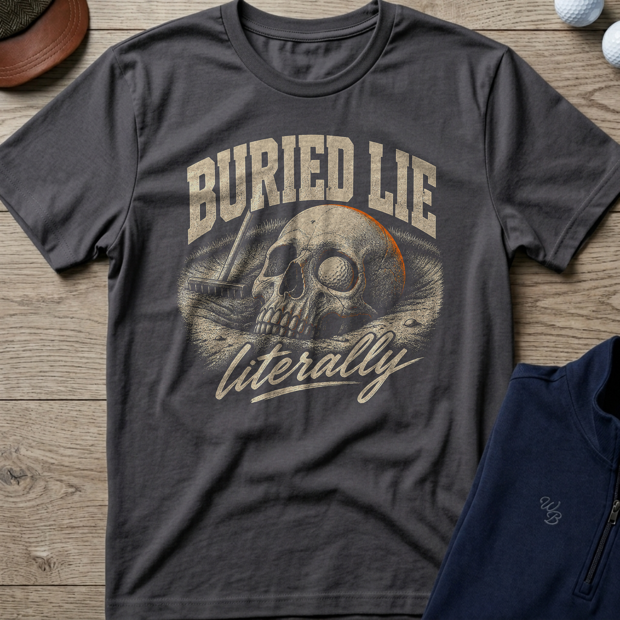 Buried Lie — Charcoal t-shirt