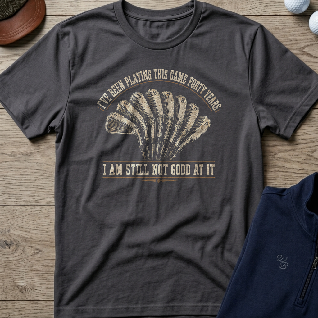 Forty Years — Charcoal t-shirt